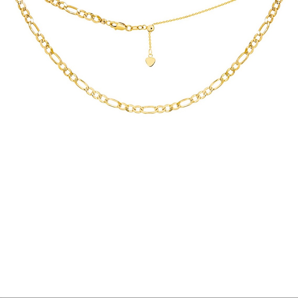 14k Gold Choker Figaro Chain
